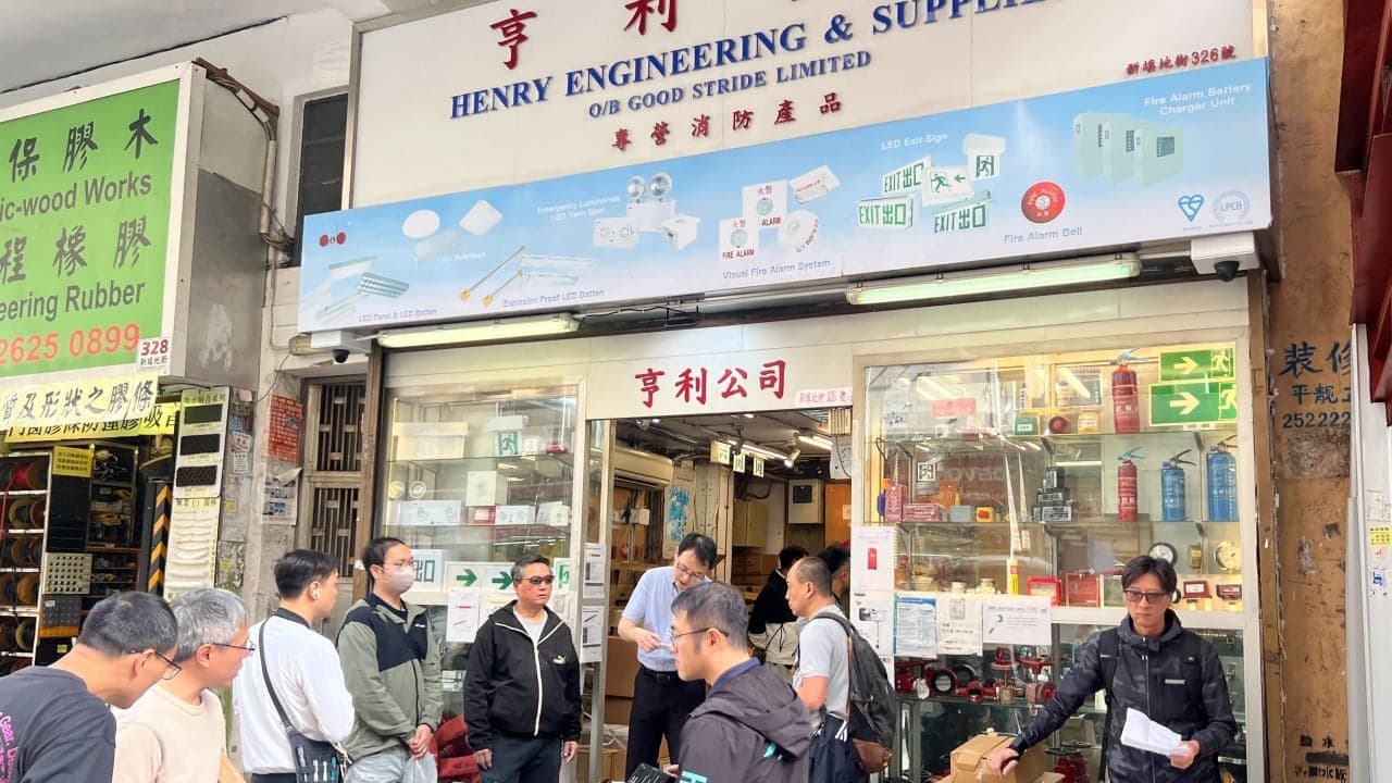 Hongkongers snap up fire safety equipment as Tai Po blaze death toll climbs