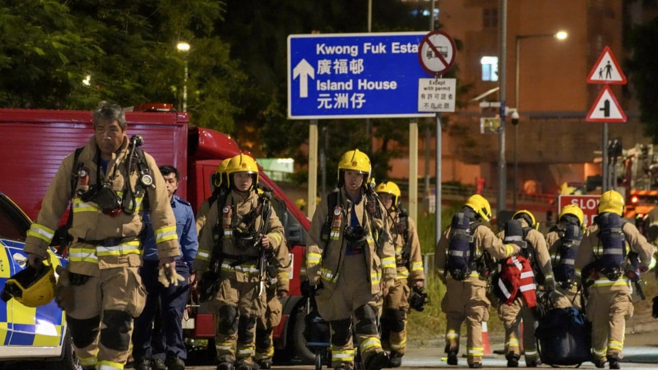 Death toll from Hong Kong fire climbs to 128 as city prepares for mourning period