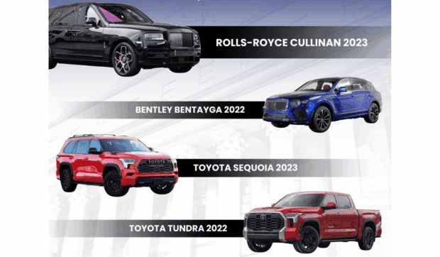 BOC to auction 4 remaining Discaya luxury cars on Dec. 5