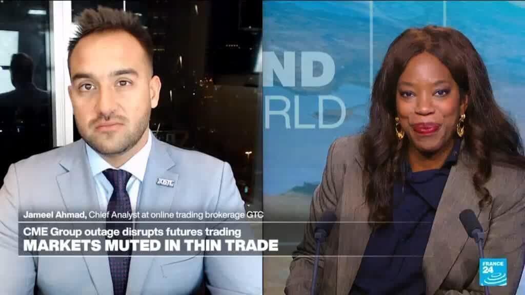 Markets muted in thin trade, hit by data centre glitch