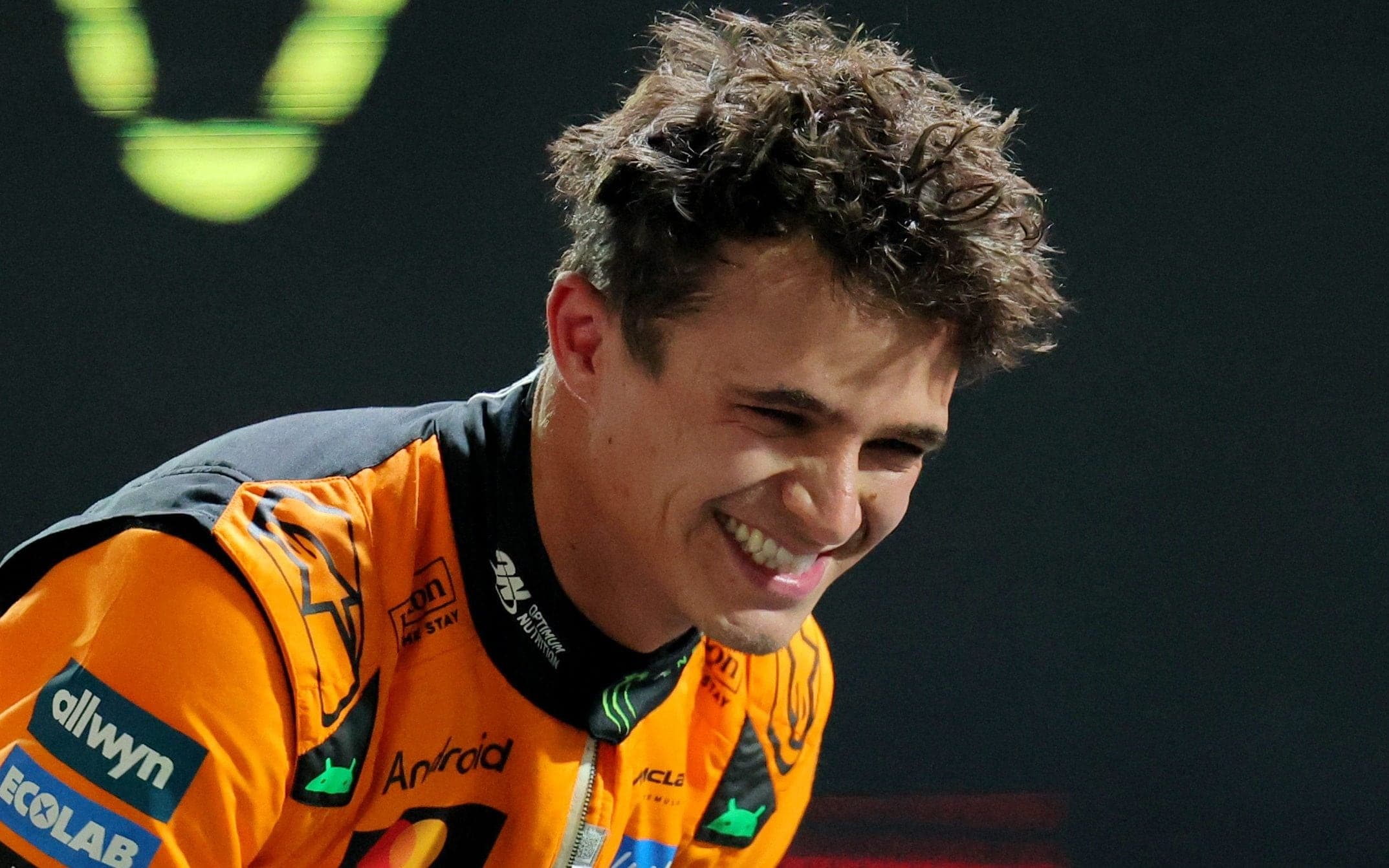 Lando Norris on pole but Lewis Hamilton qualifies last for first time