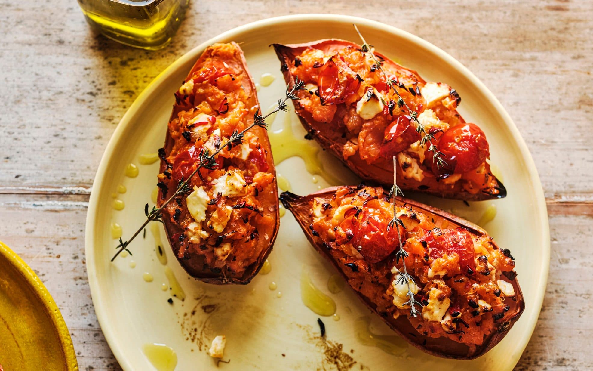 Twice-baked sweet potato